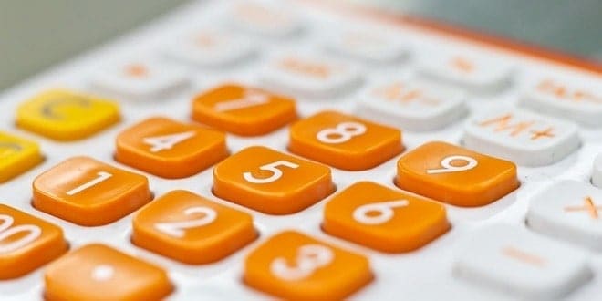 Κομπιουτεράκι -αριθμομηχανή σε χρώμα πορτοκαλί | Online Scientific Calculator για μαθηματικές πράξεις