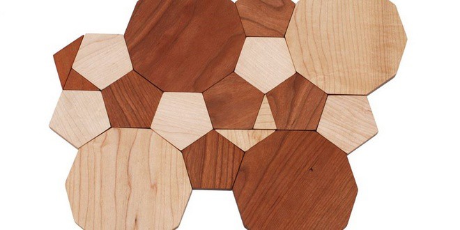 Σύνθεση από ανόμοια ξύλινα γεωμετρικά σχήματα - πολύγωνα (πλευρές, γωνίες, μοίρες κλπ)