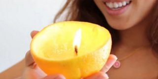 Πως θα φτιάξετε ένα κερί από πορτοκάλι (Video)