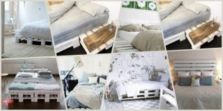 Συλλογή φωτογραφιών με ιδέες για κατασκευή άσπρου κρεβατιού από ξύλινες παλέτες - Pallet Beds Design Ideas