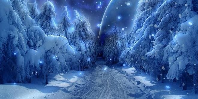 Χιονισμένο χειμερινό τοπίο - Το Άγια Νύχτα (Silent Night ή Holy Night) είναι το διεθνώς γνωστότερο Χριστουγεννιάτικο τραγούδι