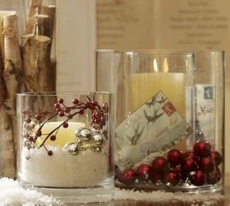 amazing christmas candles and decorations with them 6 20+ Ιδέες Χριστουγεννιάτικης διακόσμησης με κεριά & κηροπήγια