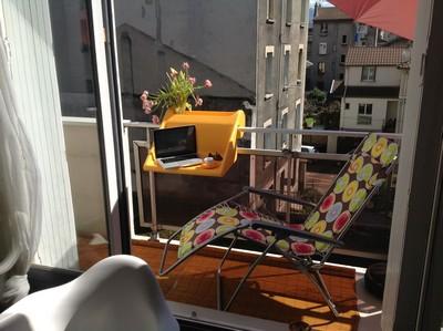 Πολυλειτουργικό τραπεζάκι για μπλαλκόνι | ΒalKonzept ● Νο 13 ● Χρώμα πορτοκαλί