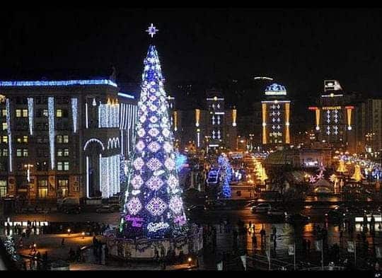 The Independence Square New Year and Christmas tree in Kiev adds all the glitter needed to light up one’s life.