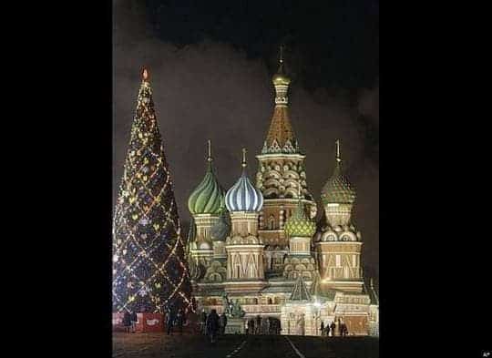 Red Square Christmas Tree, Moscow.