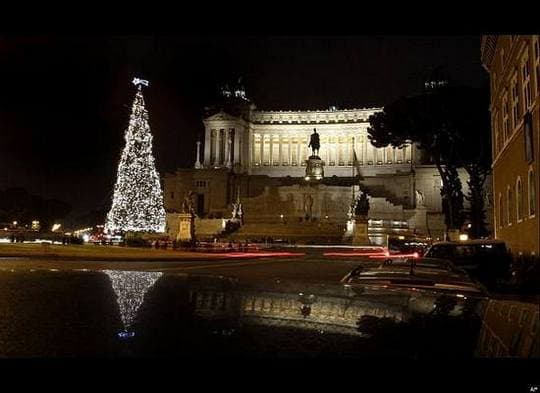 Piazza Venezia Christmas Tree, Rome.