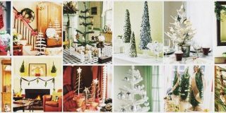 Συλλογή φωτογραφιών με ιδέες για μικρά Χριστουγεννιάτικα δέντρα στο σπίτι και το γραφείο - Tabletop Christmas Trees
