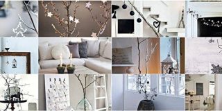 Photo gallery με ιδέες Χριστουγεννιάτικης μινιμαλιστικής διακόσμησης σπιτιού - Minimalist Christmas Decor Ideas