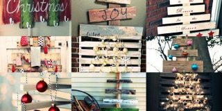 Photo gallery με ιδέες διακόσμησης στο Χριστουγεννιάτικο δέντρο από παλέτες - Wood Pallet Christmas Tree Ideas