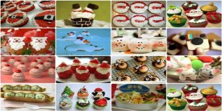 Συλλογή από φωτογραφίες για ζαχαροπλαστική με πρωτότυπα Χριστουγεννιάτικα cupcakes - Christmas cupcakes images