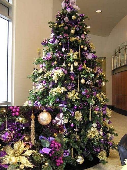Purle Christmas Tree Ideas - Ιδέες για μωβ αποχρώσεις Χριστουγεννιάτικο Δέντρο