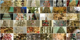 Photo gallery με Vintage ιδέες διακόσμησης για Χριστουγεννιάτικα δέντρα από ρολόγια, κοσμήματα, ξύλινες σανίδες ή κουμπιά