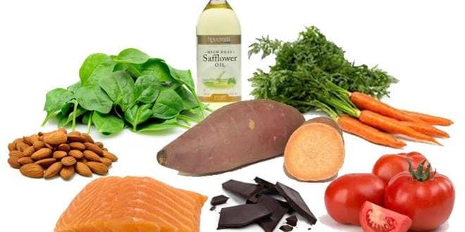 Ντομάτες, καρότα, αμύγδαλα, σολομός, ρόκα κλπ ● Βιταμίνες στην διατροφή. Ερωτήσεις και απαντήσεις