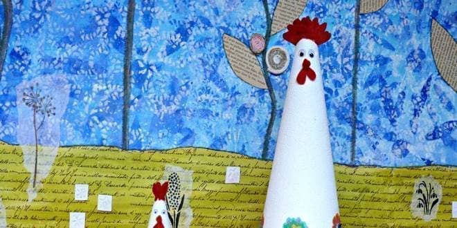 Πασχαλινή κότα. Πασχαλινές χειροποίητες κατασκευές - Easter crafts