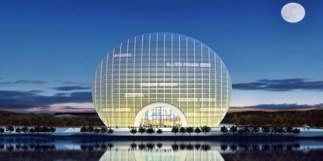 Sunrise Kempinski Hotel κατασκευασμένο σε μορφή του γεωμετρικού σχήματος Έλλειψη (εμβαδόν επιφάνειας κλπ) | Ellipse Area