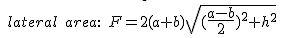Kόλουρη Πυραμίδα. Εμβαδόν συνολικής παράπλευρης επιφάνειας