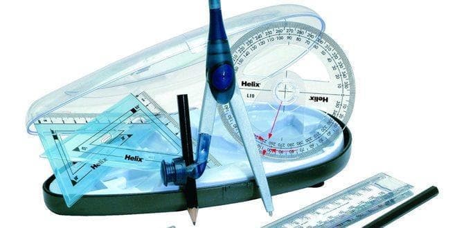 Γεωμετρικά όργανα διαβήτης, μοιρογνωμόνιο, χάρακας κλπ σχετικά με την Μετατροπή μονάδων μέτρησης γωνιών, μοίρες, ακτίνια