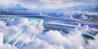 Αναπαράσταση μεταφοράς δεδομένων ανάμεσα στα σύννεφα - cloud |  Μετατροπή μονάδων Data Transfer (Mbit/s MBps κ.ά)