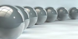 Σφαίρες σε διάταξη παραπέμπουν νοητά στο γεωμετρικό στερεό της Σφαίρας και τον όγκο της