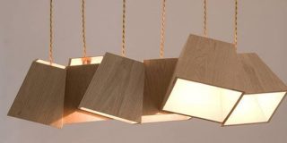 Woodworking Projects - Ξύλινα φωτιστικά οροφής που παραπέμπουν νοητά στο γεωμετρικό Τραπέζιο (περίμετρος κλπ)