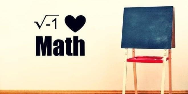 Ρίζα του -1 και Love Math δίπλα από μαύρο πίνακα | Υπολογισμός τετραγωνικής ρίζας αριθμού - Root Calculator online