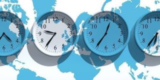 Λίστα με ρολόγια τοίχου με τις Ζώνες ώρας - time zone. Παγκόσμια ώρα, UTC, GMT