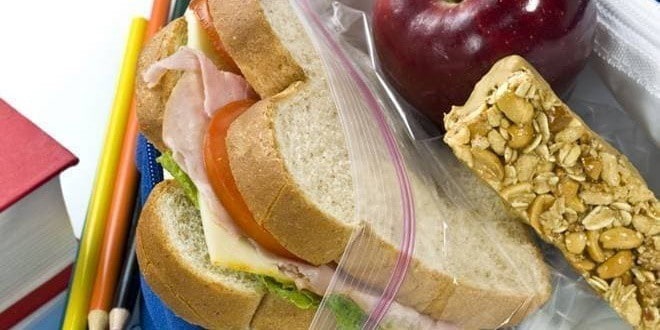Κολατσιό (μήλο, μπάρα δημητριακών, σάντουιτς κλπ) στο σχολείο - Διατροφή των παιδιών πρωινό, σνακ κλπ