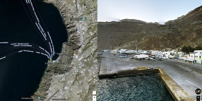 Google Street View & Google Map χάρτης. Παράλληλη πλοήγηση online | View side by side | Γνώρισε τοπία, αξιοθέατα, μουσεία κλπ
