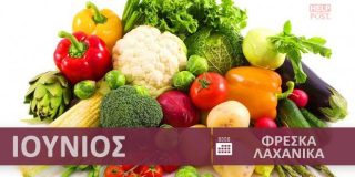 Φρέσκα λαχανικά και κηπευτικά εποχής - εποχικότητα Ιούνιος - Καλοκαίρι | Fresh vegetables - Freska laxanika