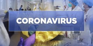 Γιατροί με ιατρικές στολές & μάσκες φροντίζουν ασθενείς - Κορωνοϊός συμπτώματα & Coronavirus COVID-19 παγκόσμιος χάρτης live