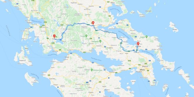 Υπολογισμός διαδρομής σε χάρτη. Οδήγηση, πεζοπορία σε Km και ώρες | Multiple Destination Route Planner – Google Maps