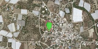 Υπόδειγμα από υπολογισμός έκτασης εμβαδού οικοπέδου, χωραφιού online από το Google Map