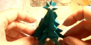 Χριστουγεννιάτικο χάρτινο δέντρο - Origami Christmas Tree (video)
