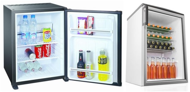 Ψυγείο Mini Bar μόνο με συντήρηση & Ψυγείο μικρή βιτρίνα με πόρτα από τζάμι