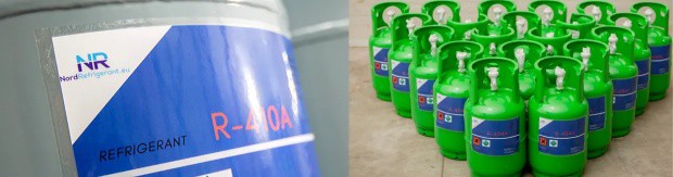 Κωδικοί «R» και χρώματα κυλίνδρων αποθήκευσης των ψυκτικών μέσων Refrigerant Gas - Ψυκτικό Αέριο
