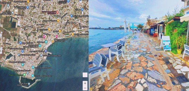 Google Map και Google Map Street View side by side | Ierapetra Crete