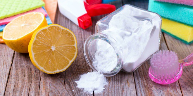 Διάφορα καθαριστικά προϊόντα (ξύδι, λεμόνι, μαγειρική σόδα) | Καθαρισμός σπιτιού με φυσικά καθαριστικά προϊόντα | Howto DIY